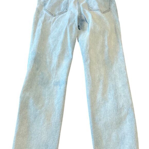 Kensie Jeans Vintage Luxe Distressed Allie High Rise Slim Straight Denim Pants 8 - Picture 7 of 7